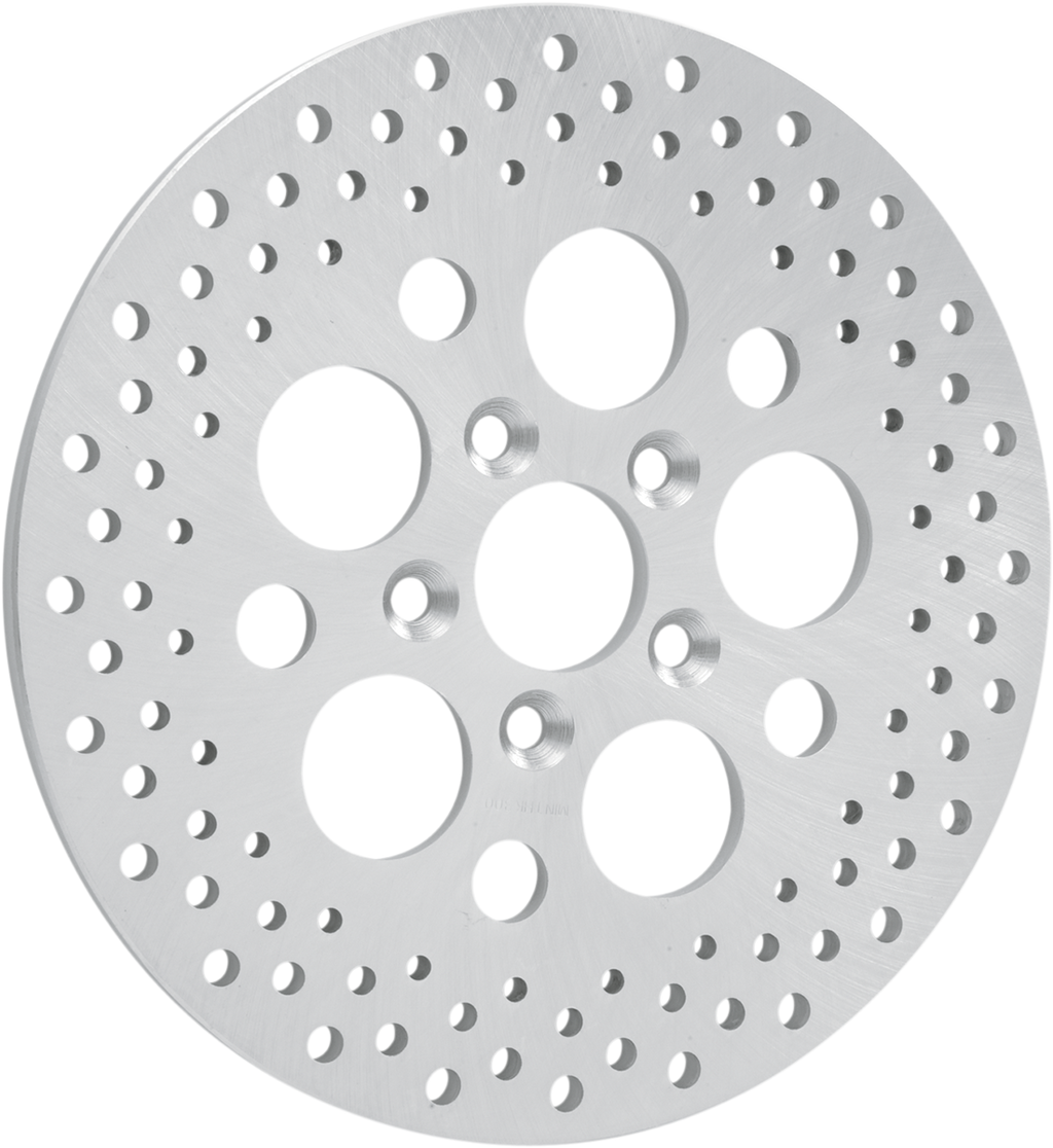 Polished Stainless Steel Drilled Brake Rotor