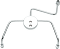 Chrome Steel Front Brake Tee with Fittings for Dual-Disc Applications
