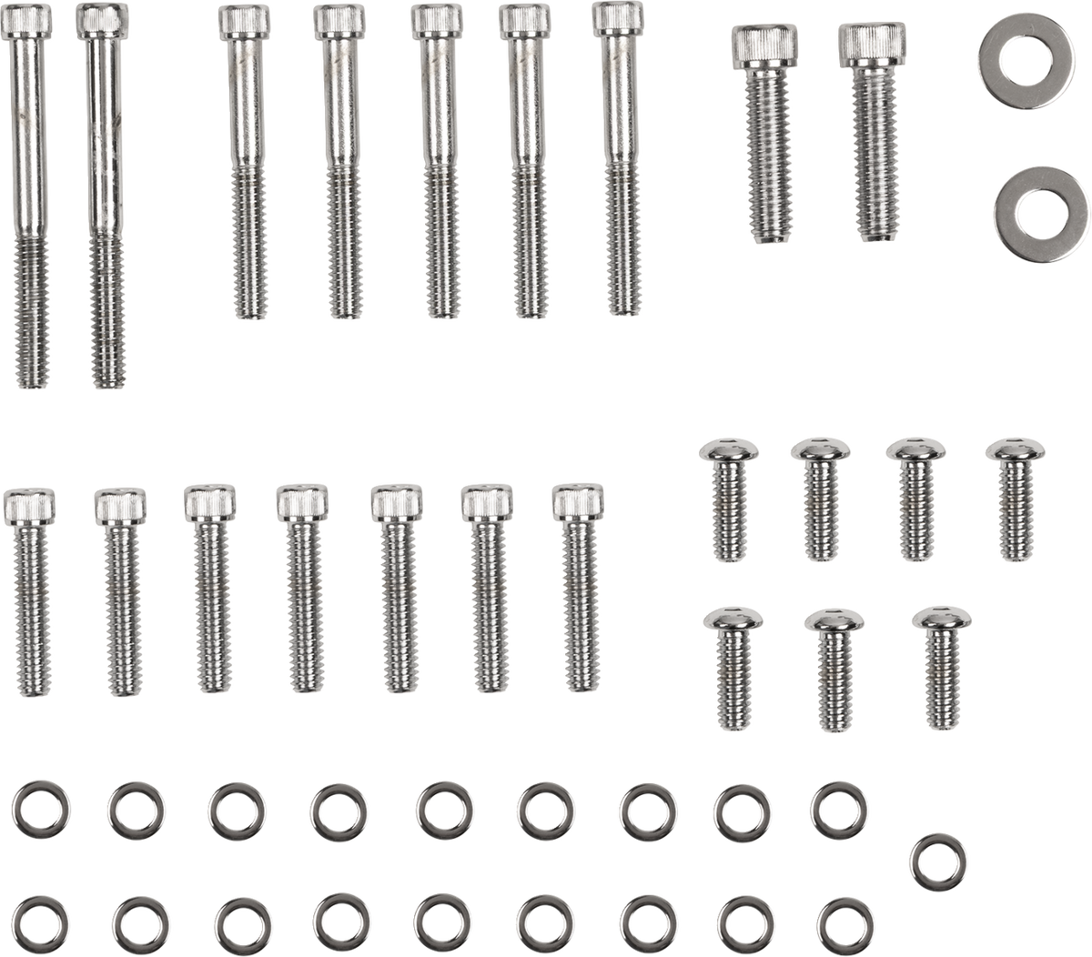 Inner and Outer Primary/Derby/Inspection Covers Bolt Set
