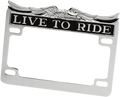 "Live To Ride" License Plate Frame
