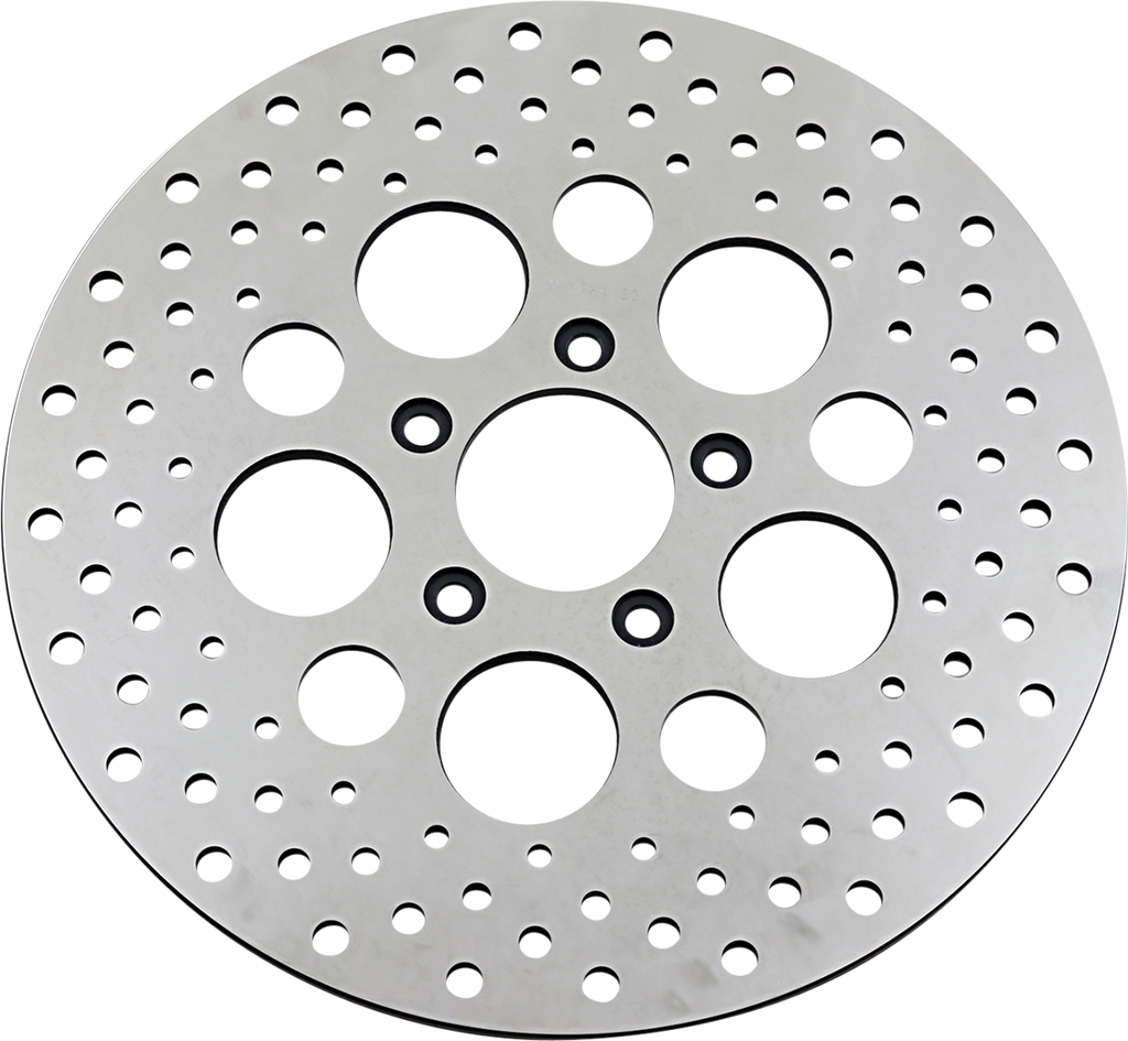 Polished Stainless Steel Drilled Brake Rotor