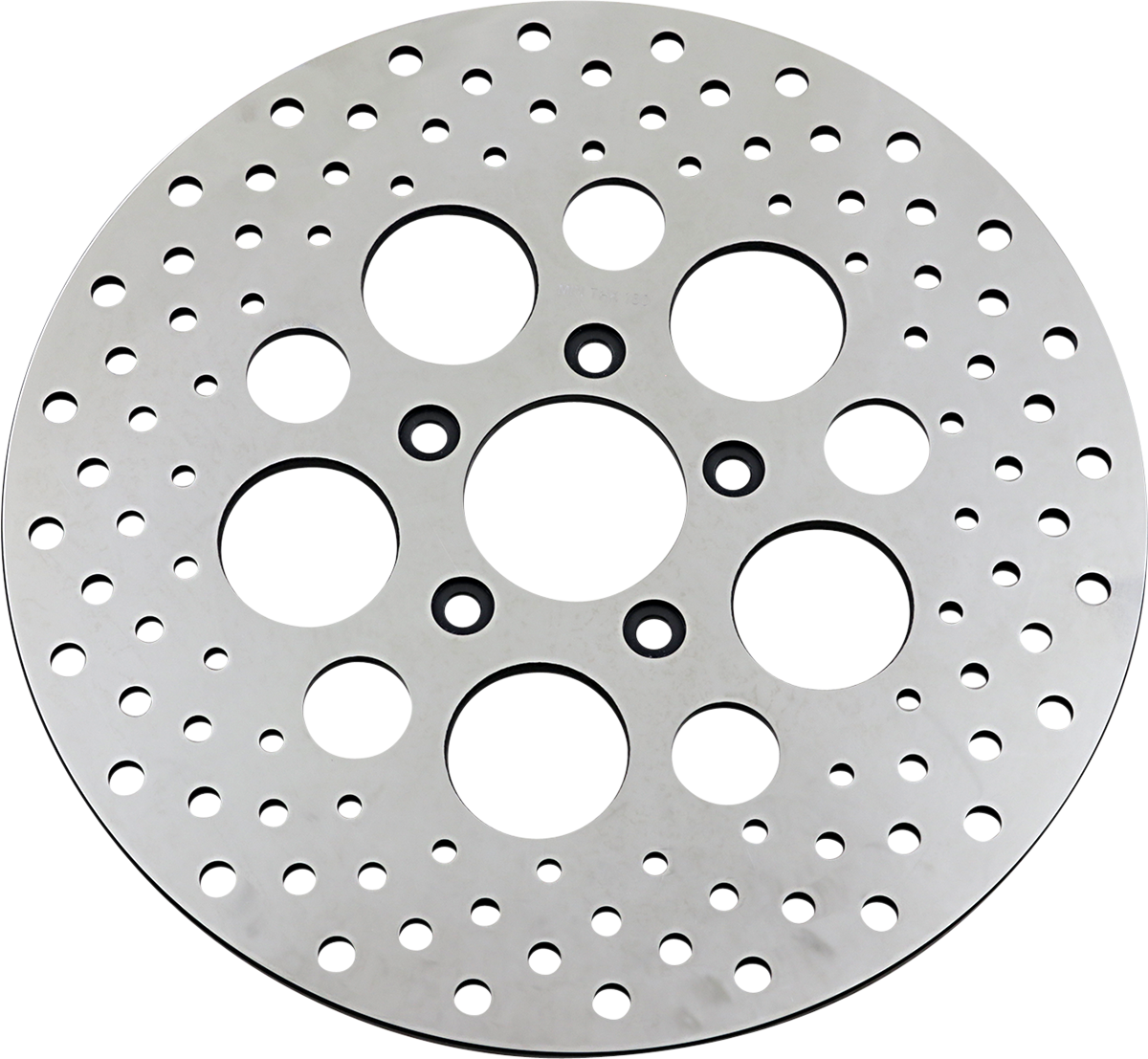 Polished Stainless Steel Drilled Brake Rotor