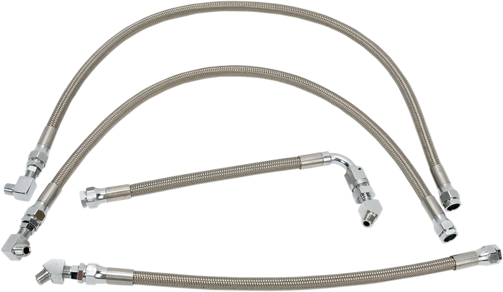 Stainless Steel Braided Oil Line Kit