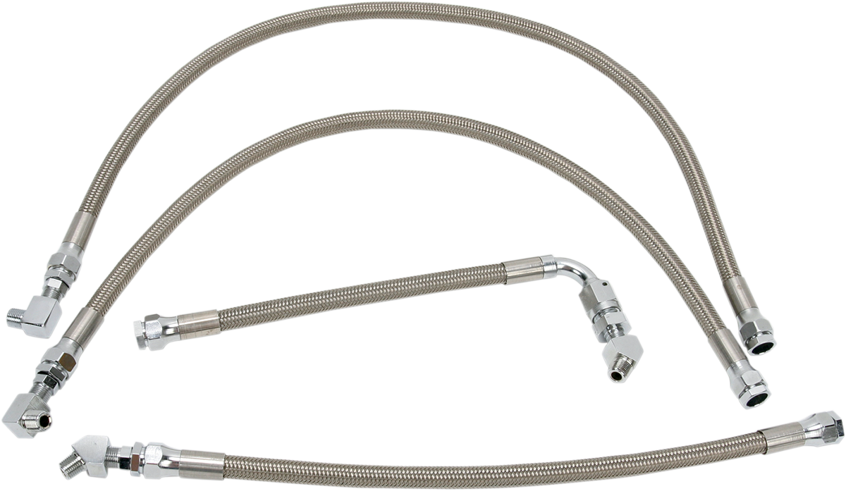 Stainless Steel Braided Oil Line Kit