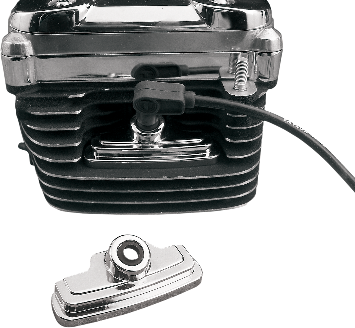 Chrome Head Bolt/Spark Plug Cover — Grommet