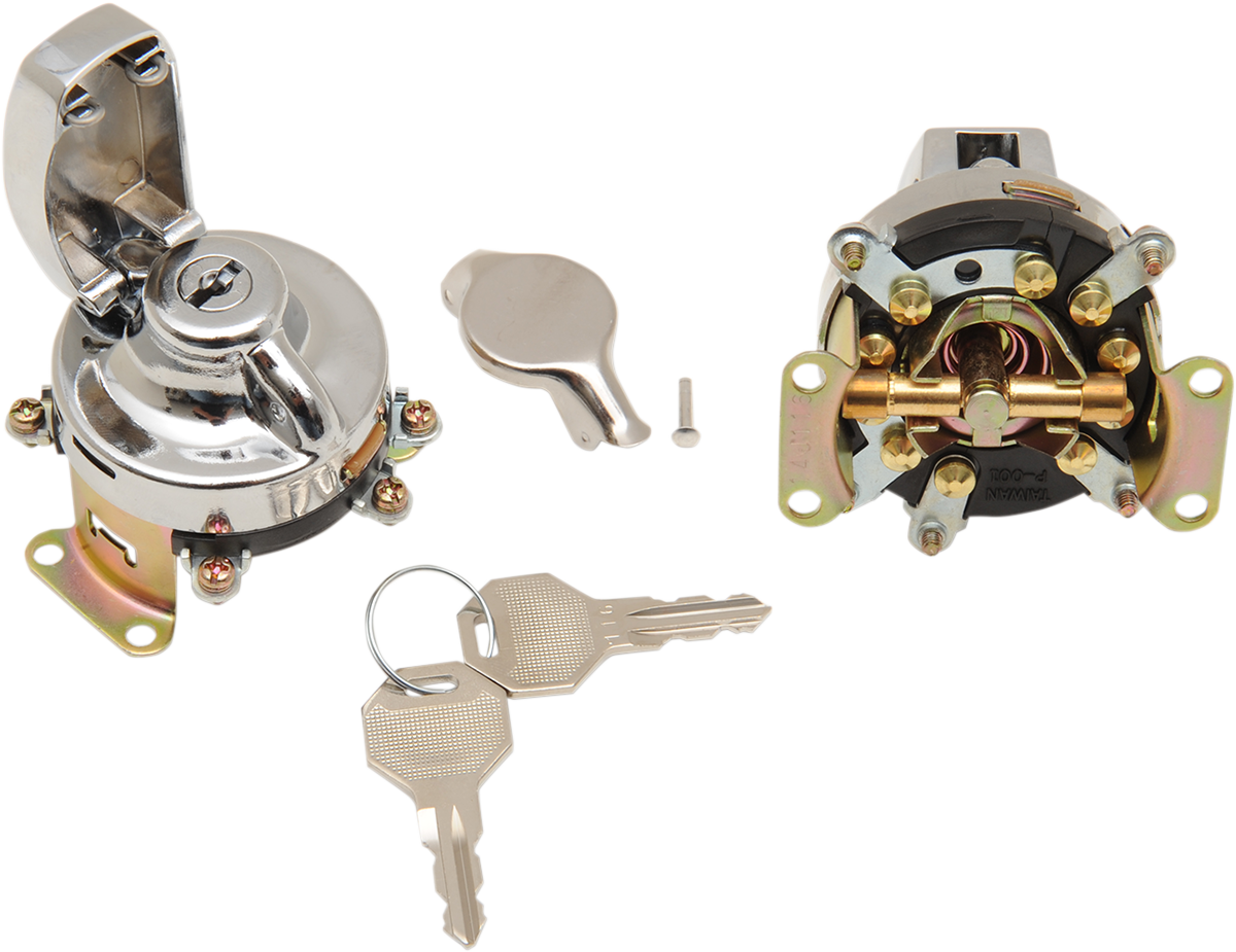 Ignition Switch for Fat Bob Dash, Knuckle/Flat