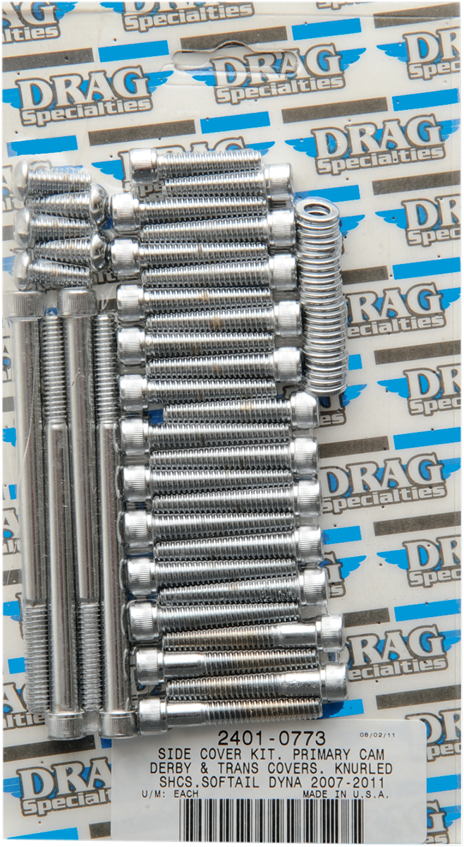 Primary/Transmission Side Cover/Derby Cover Bolt Set