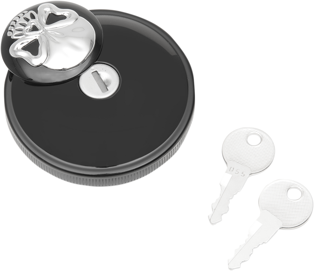 Screw-In Locking Skull Gas Cap