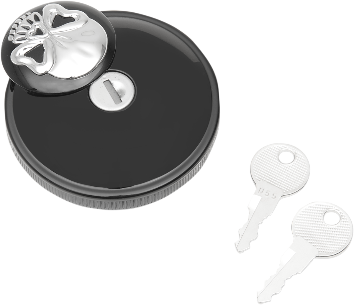 Screw-In Locking Skull Gas Cap