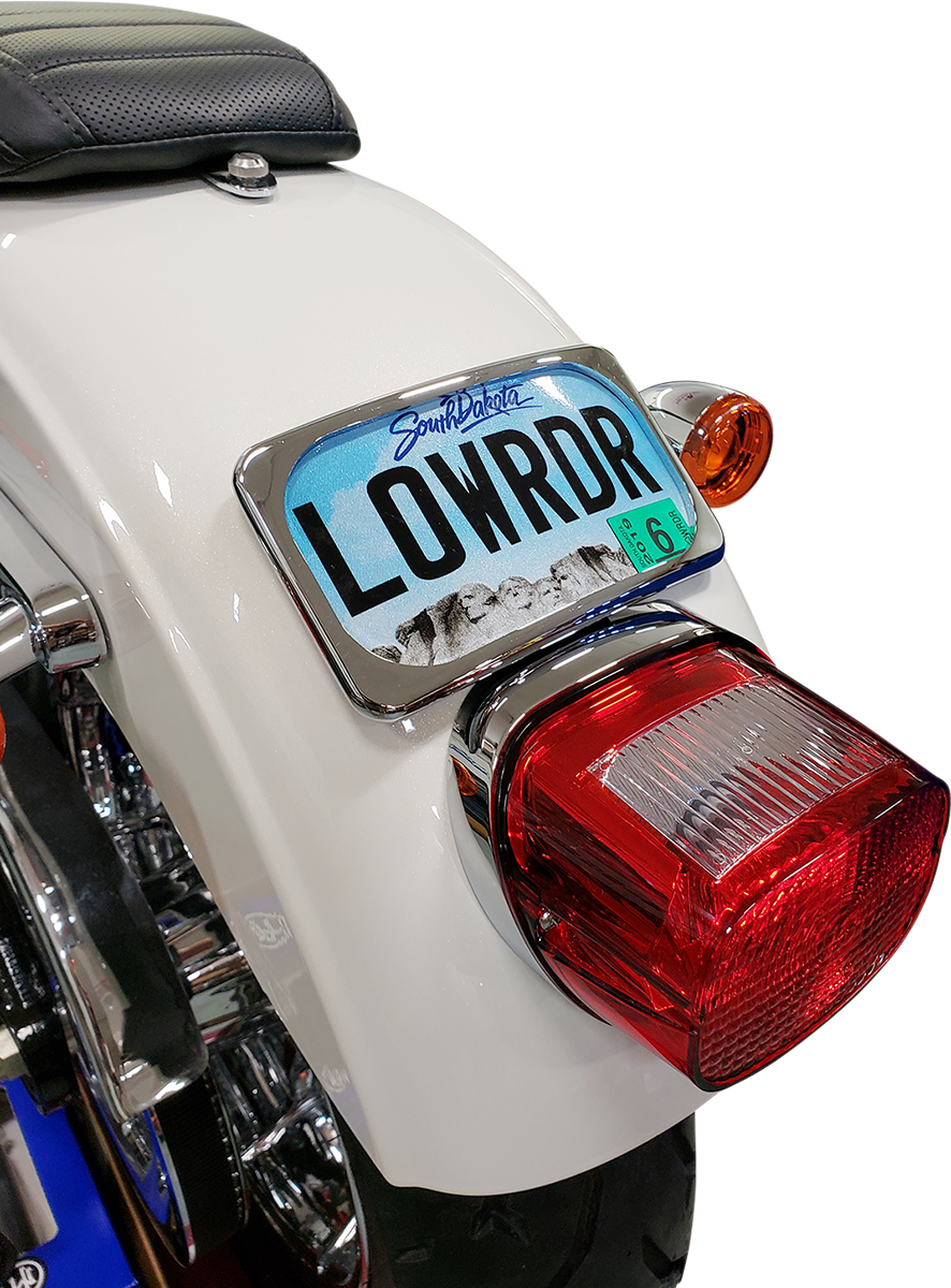 Large Radius Three-Bolt Style License Plate Mount Assembly