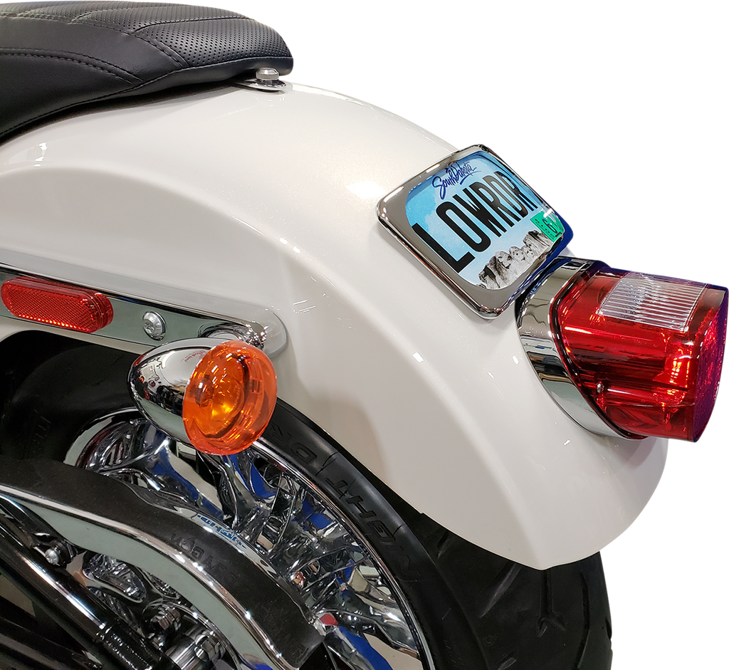 Large Radius Three-Bolt Style License Plate Mount Assembly