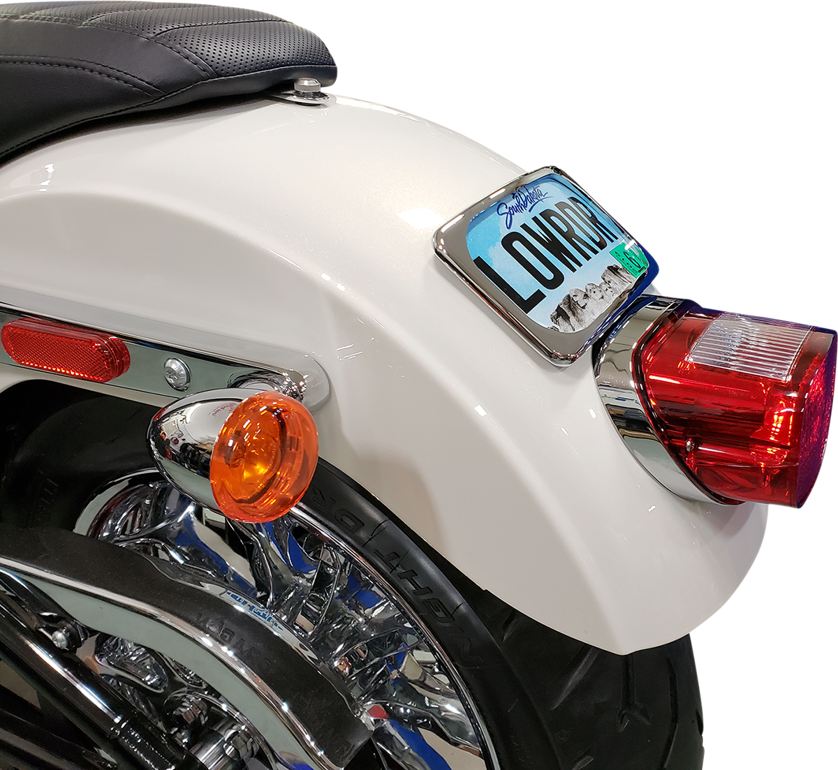 Large Radius Three-Bolt Style License Plate Mount Assembly