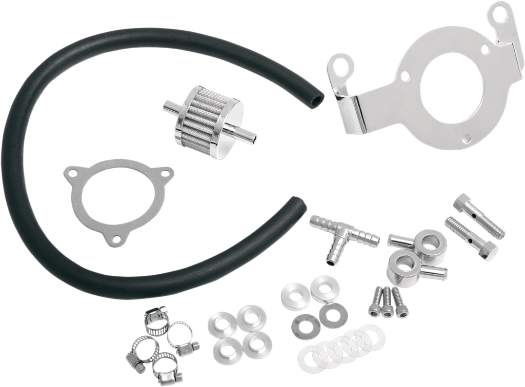 Crankcase Breather with Support Bracket Kit — Crankcase Breather/Support Bracket Kit