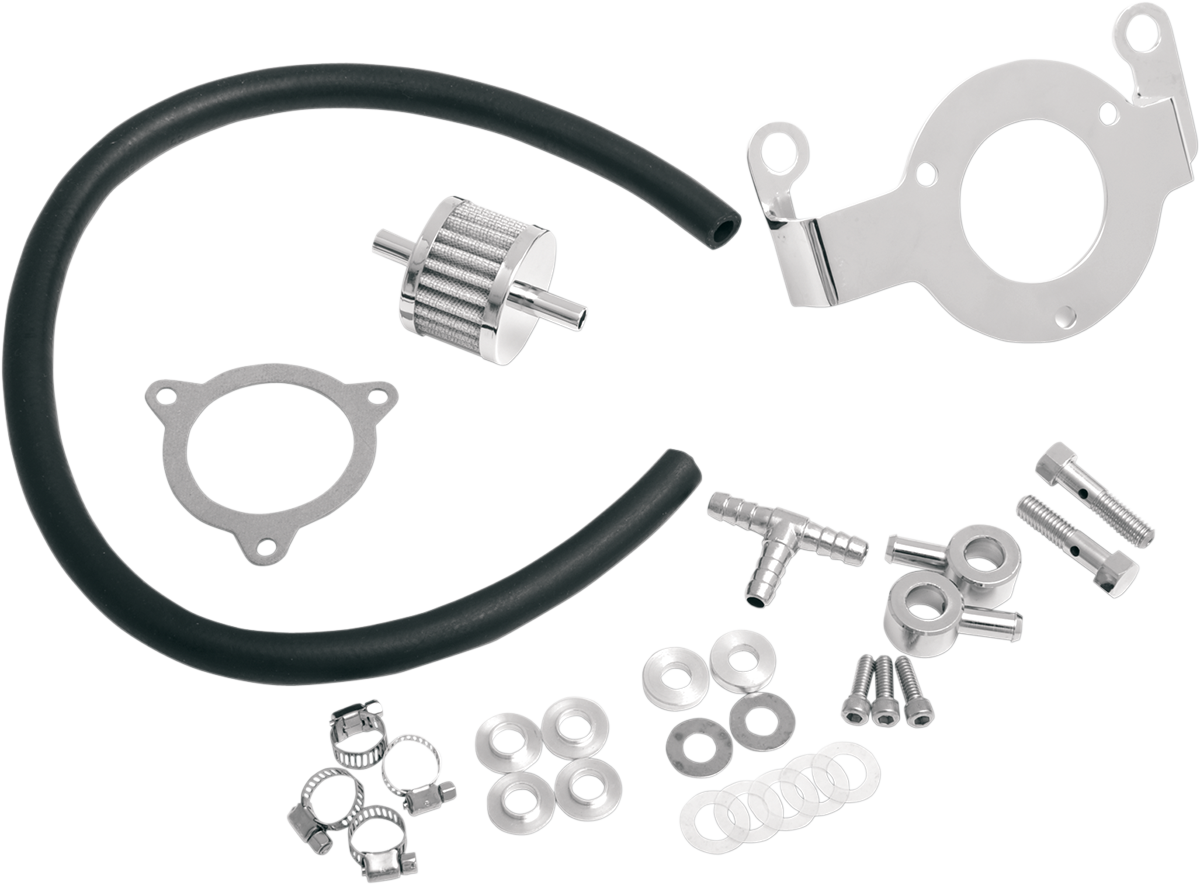 Crankcase Breather with Support Bracket Kit — Crankcase Breather/Support Bracket Kit