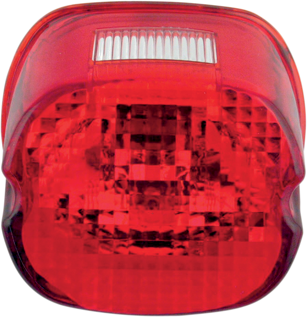 Laydown Taillight Lens with Top Tag Window