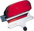 Custom Fat Bob-Style Taillight and Chrome Bracket Assembly