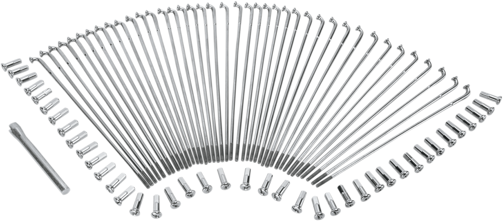 Chrome and Stainless Steel Spoke Set