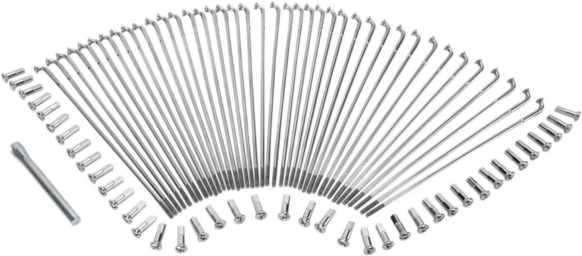 Chrome and Stainless Steel Spoke Set