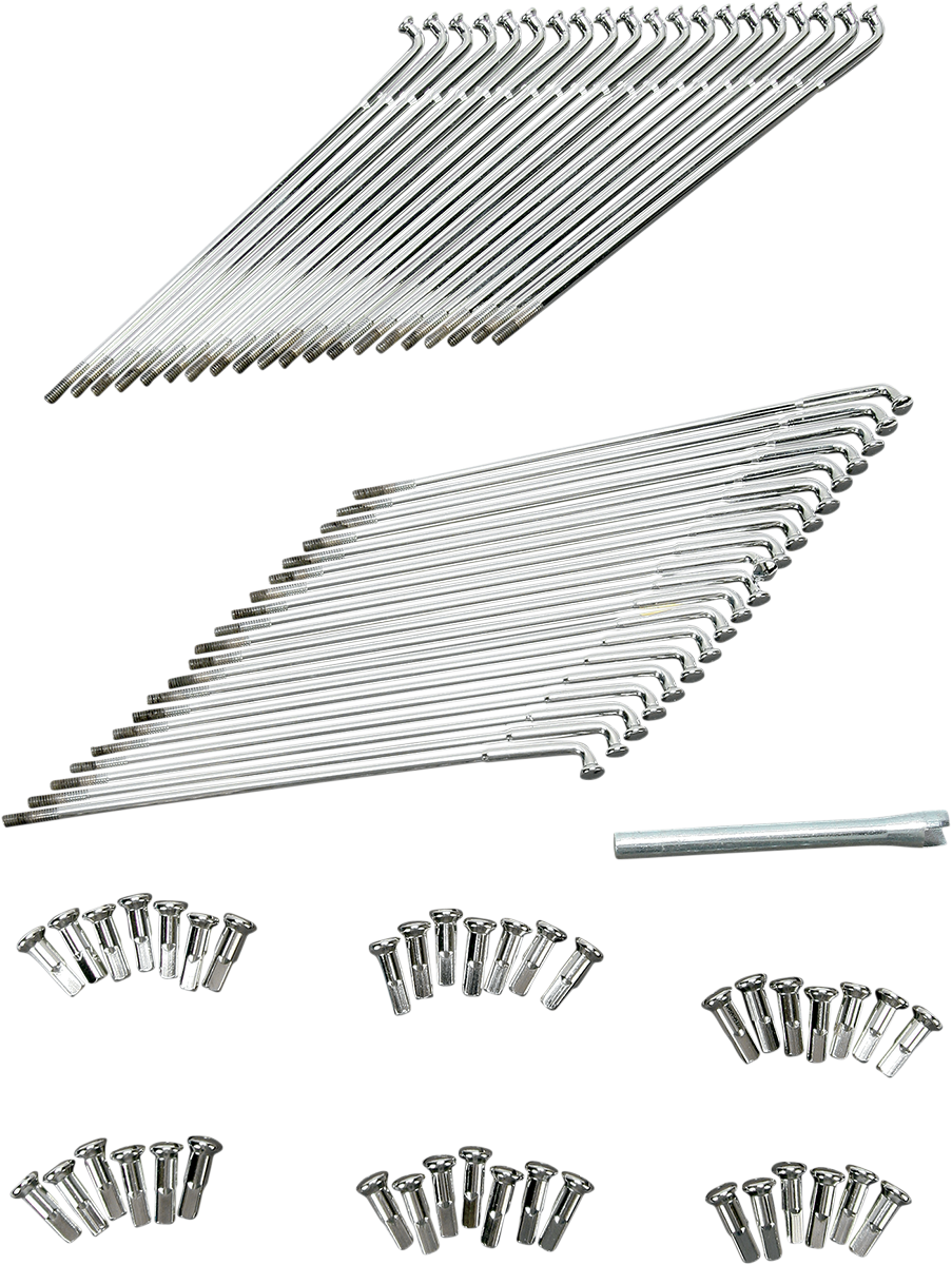 Chrome and Stainless Steel Spoke Set