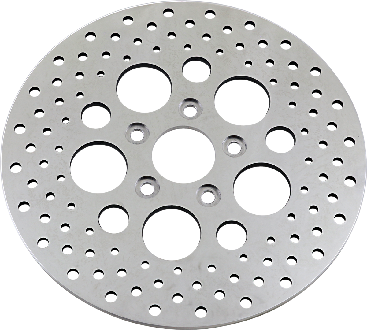 Polished Stainless Steel Drilled Brake Rotor