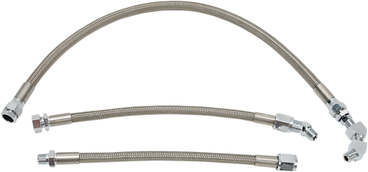 Stainless Steel Braided Oil Line Kit