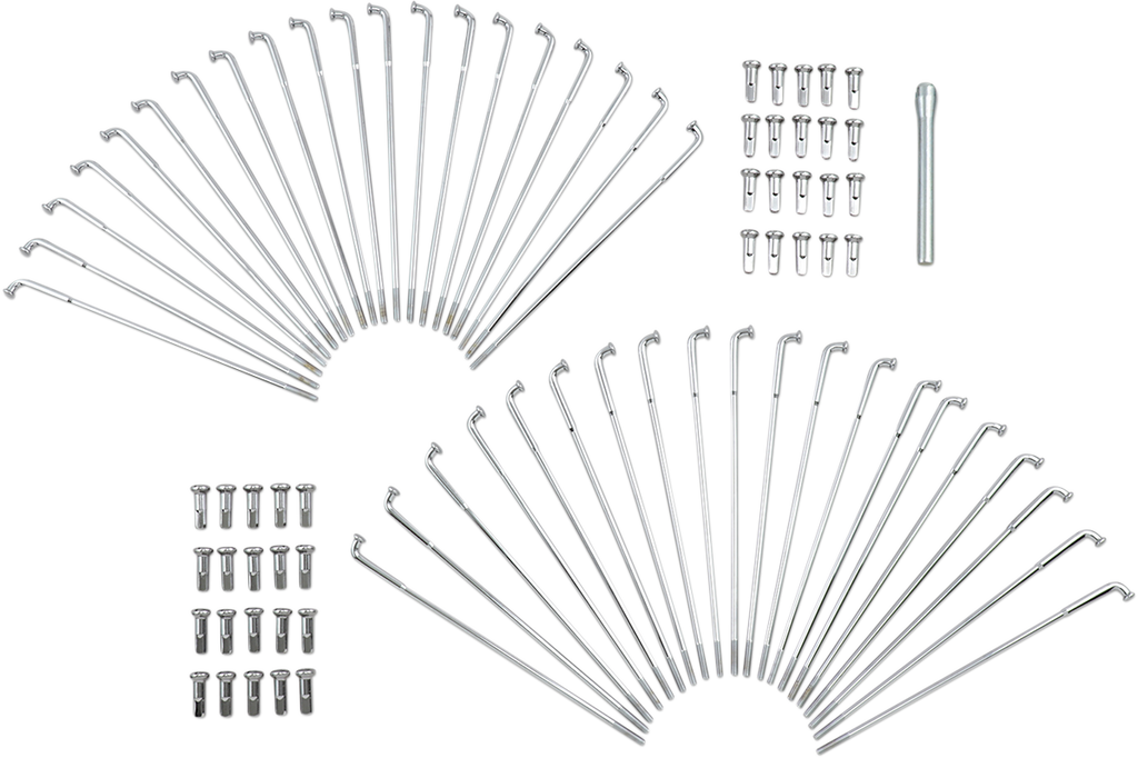 Chrome and Stainless Steel Spoke Set