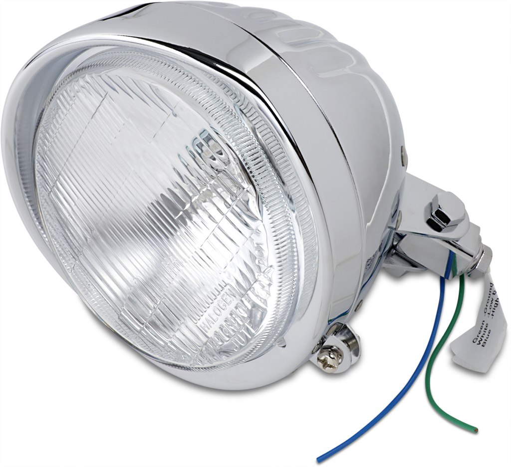Chrome Custom Springer-Style Headlight Assemblies