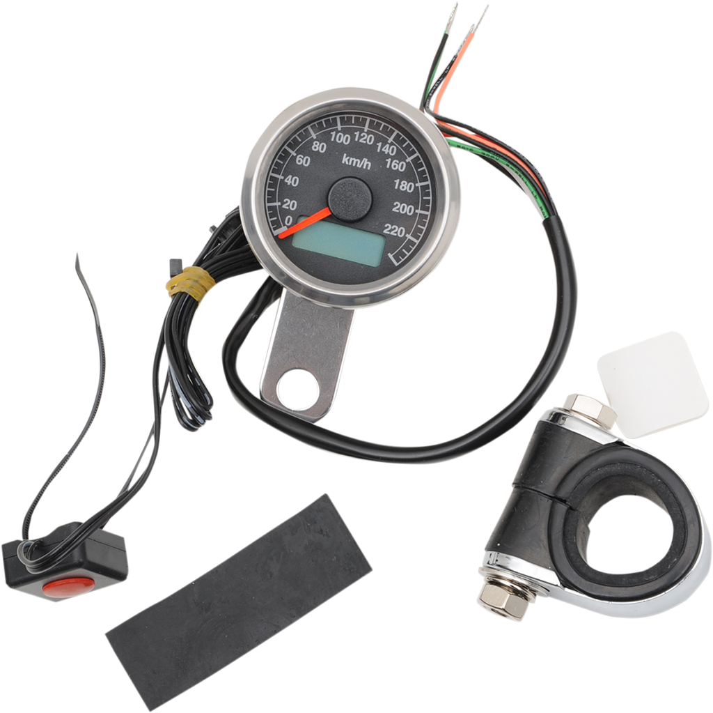 Programmable Mini Electronic Speedometer with Odometer/Tripmeter