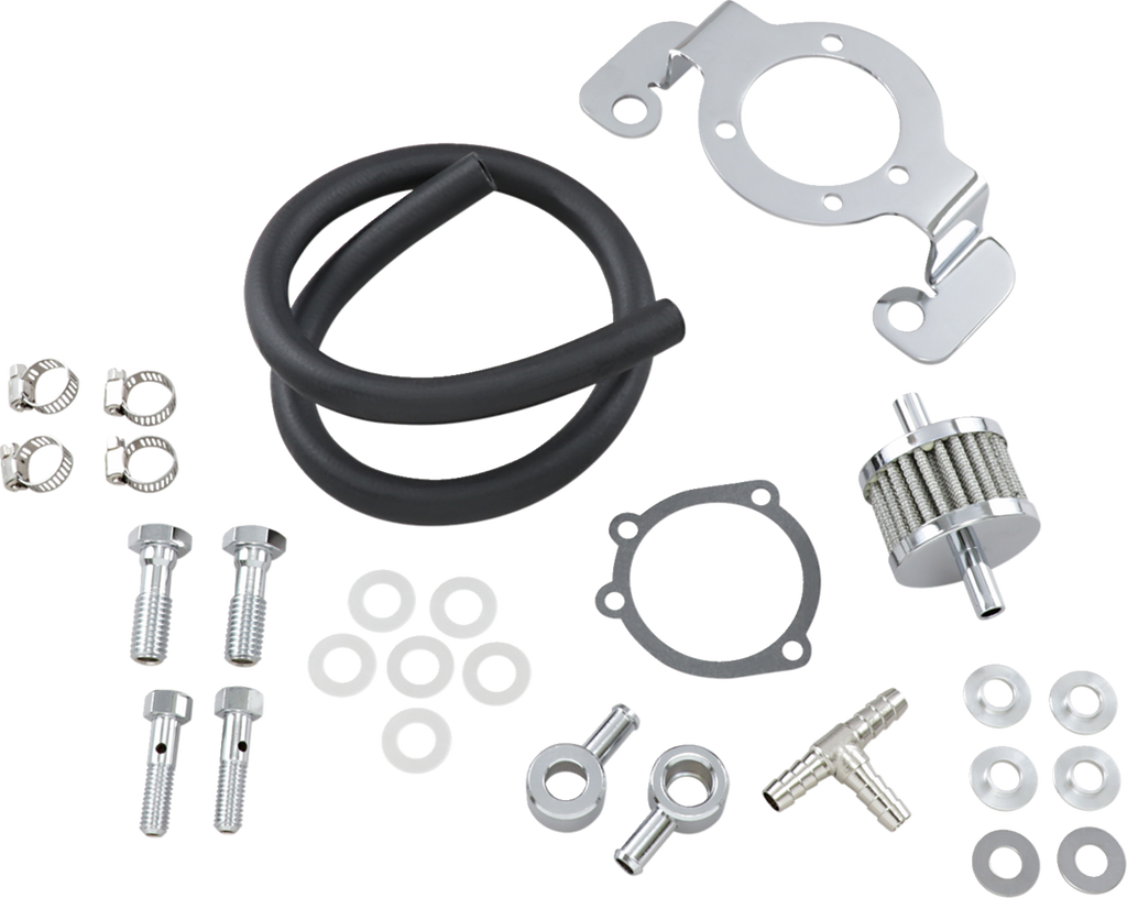 Crankcase Breather with Support Bracket Kit — Crankcase Breather/Support Bracket Kit