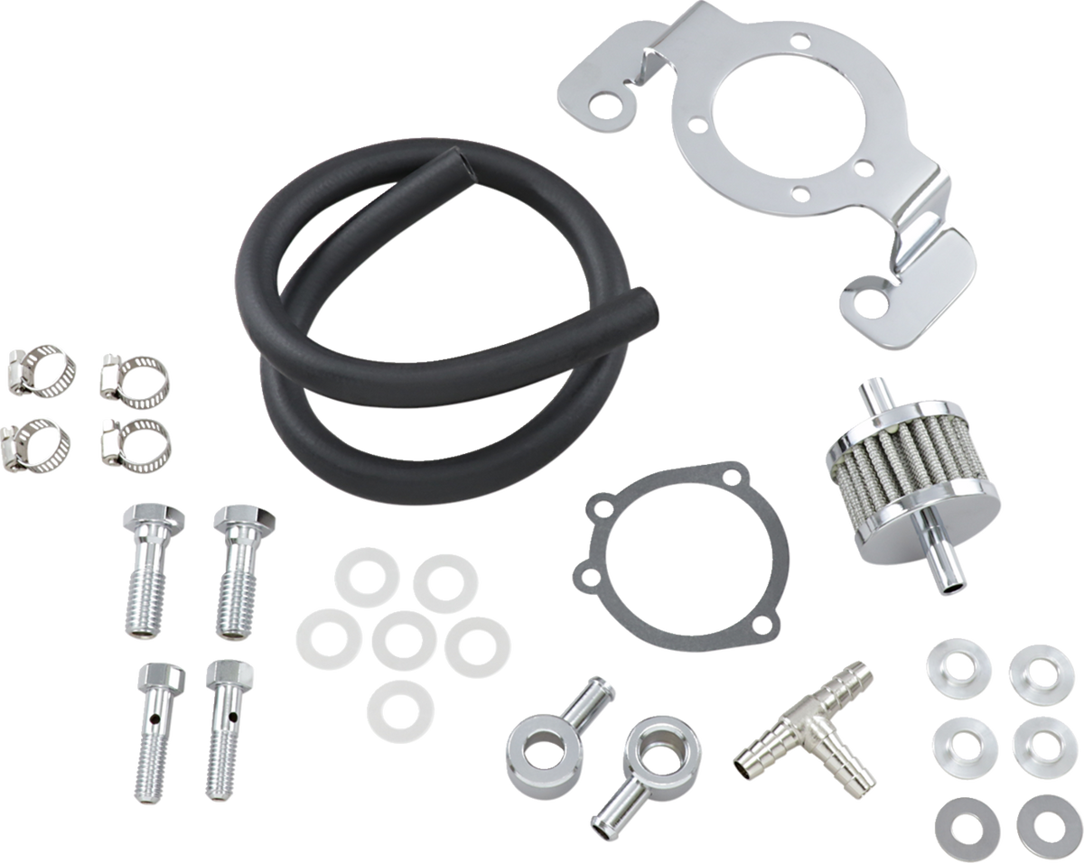 Crankcase Breather with Support Bracket Kit — Crankcase Breather/Support Bracket Kit