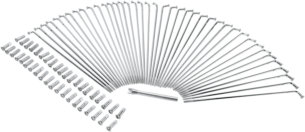 Chrome and Stainless Steel Spoke Set
