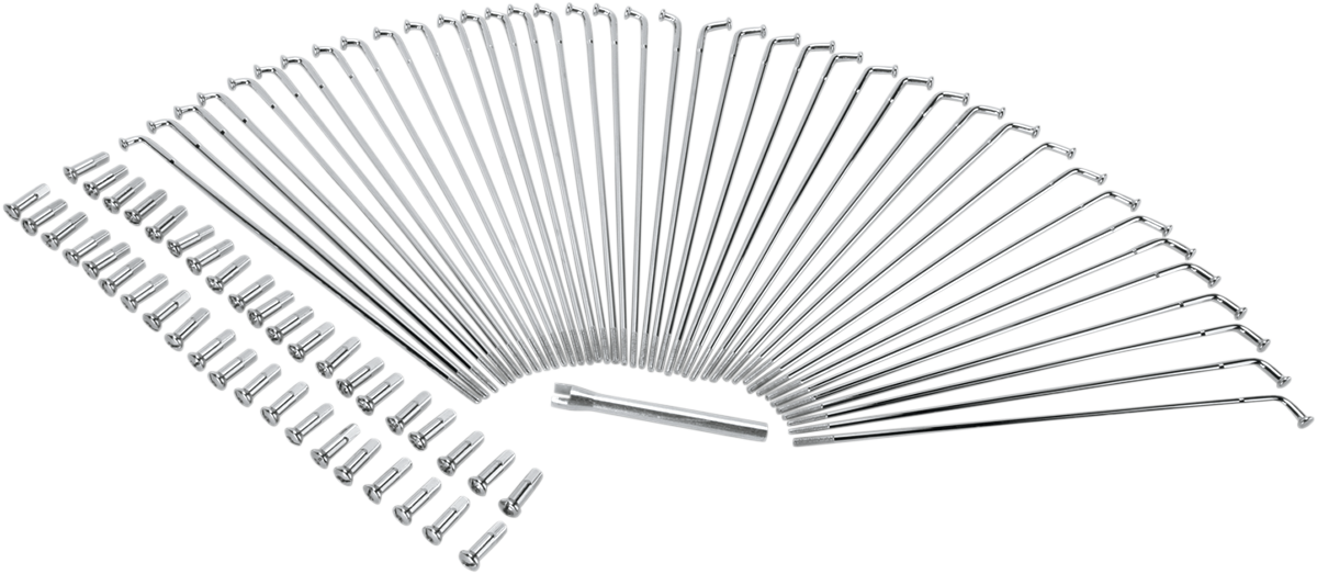 Chrome and Stainless Steel Spoke Set