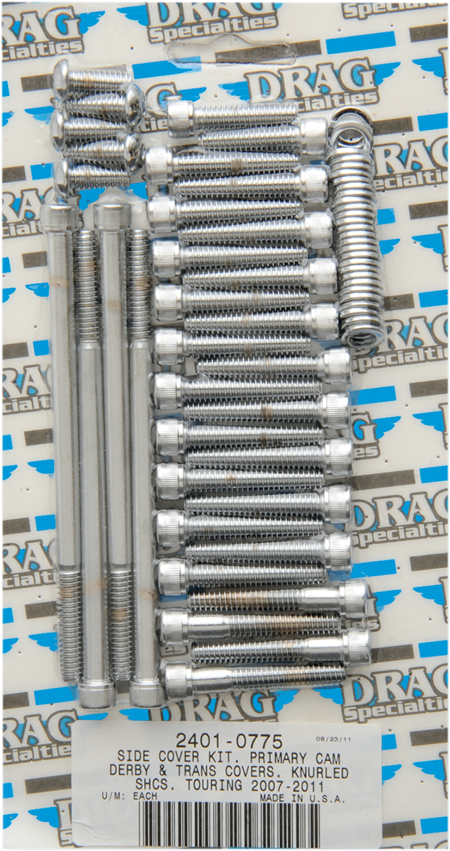 Primary/Transmission Side Cover/Derby Cover Bolt Set
