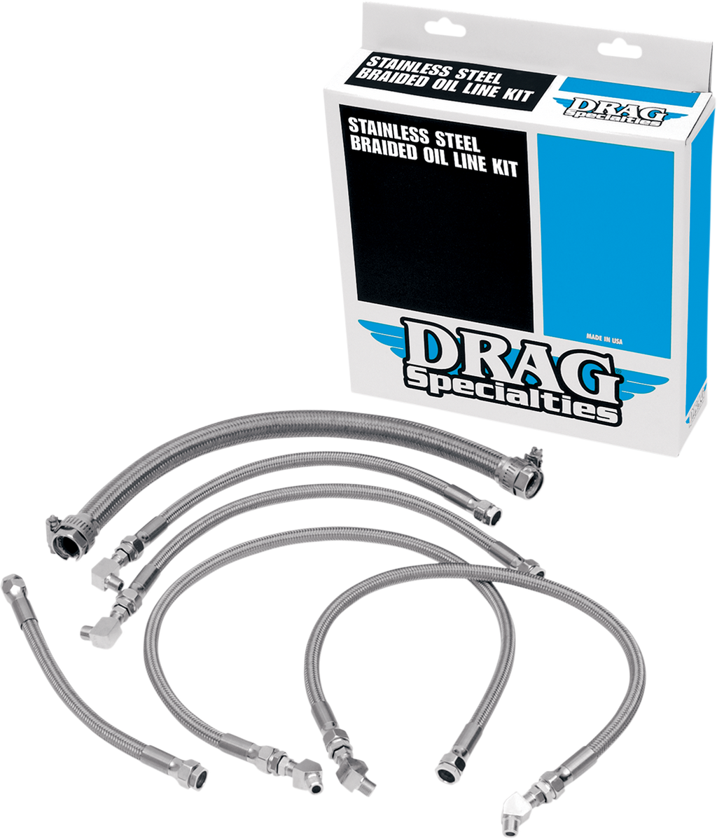 Stainless Steel Braided Oil Line Kit