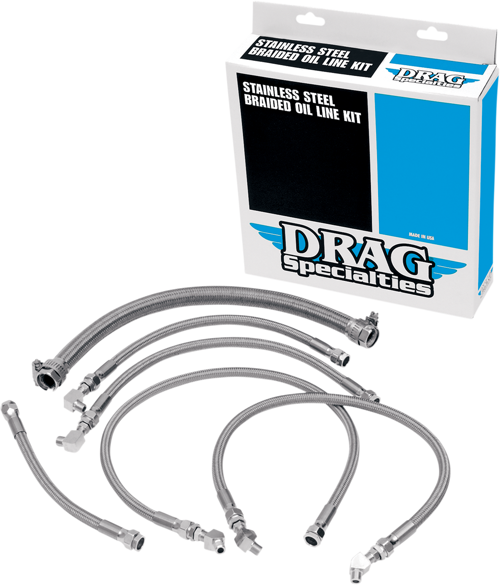 Stainless Steel Braided Oil Line Kit