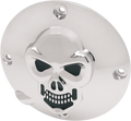 Chrome 3-D Skull Derby Cover
