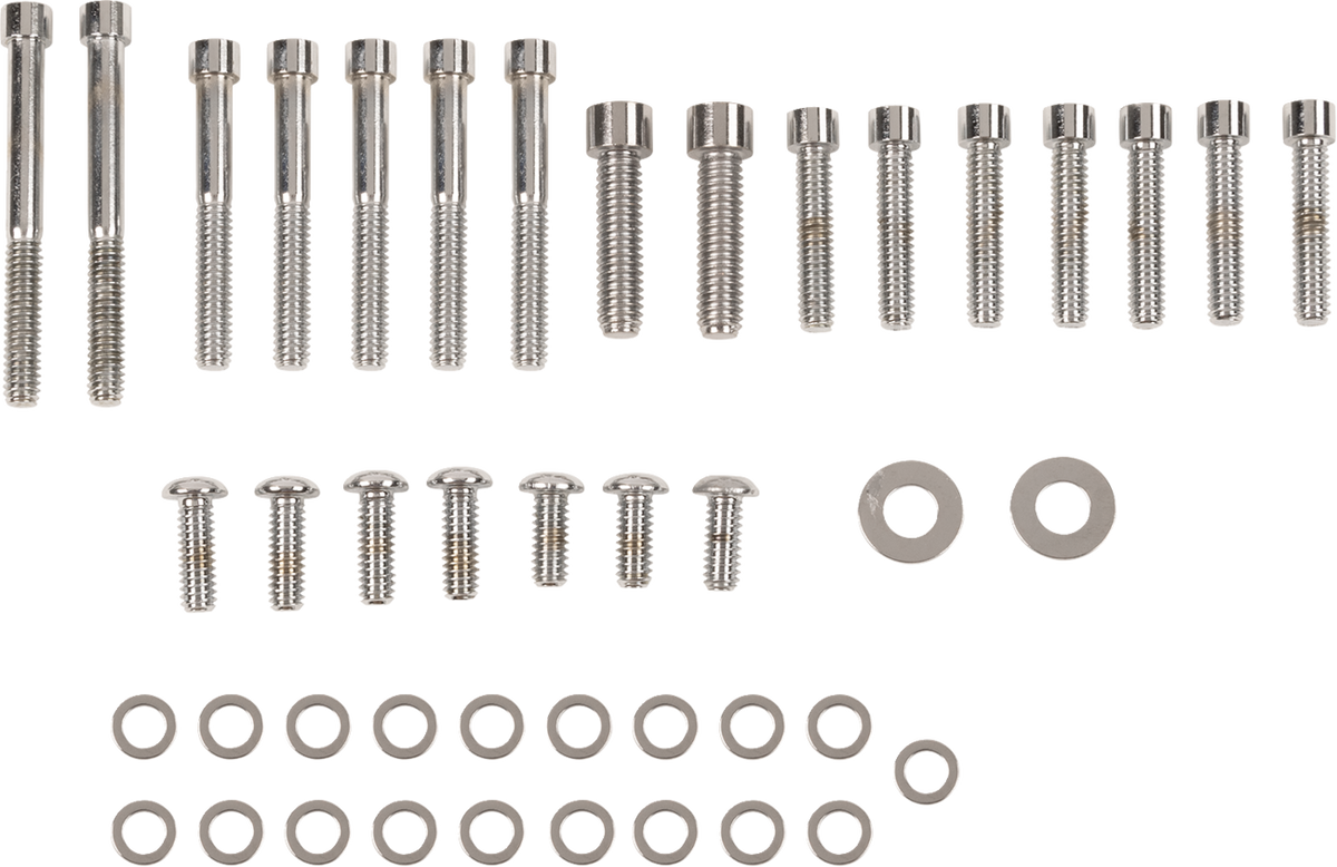 Inner and Outer Primary/Derby/Inspection Covers Bolt Set