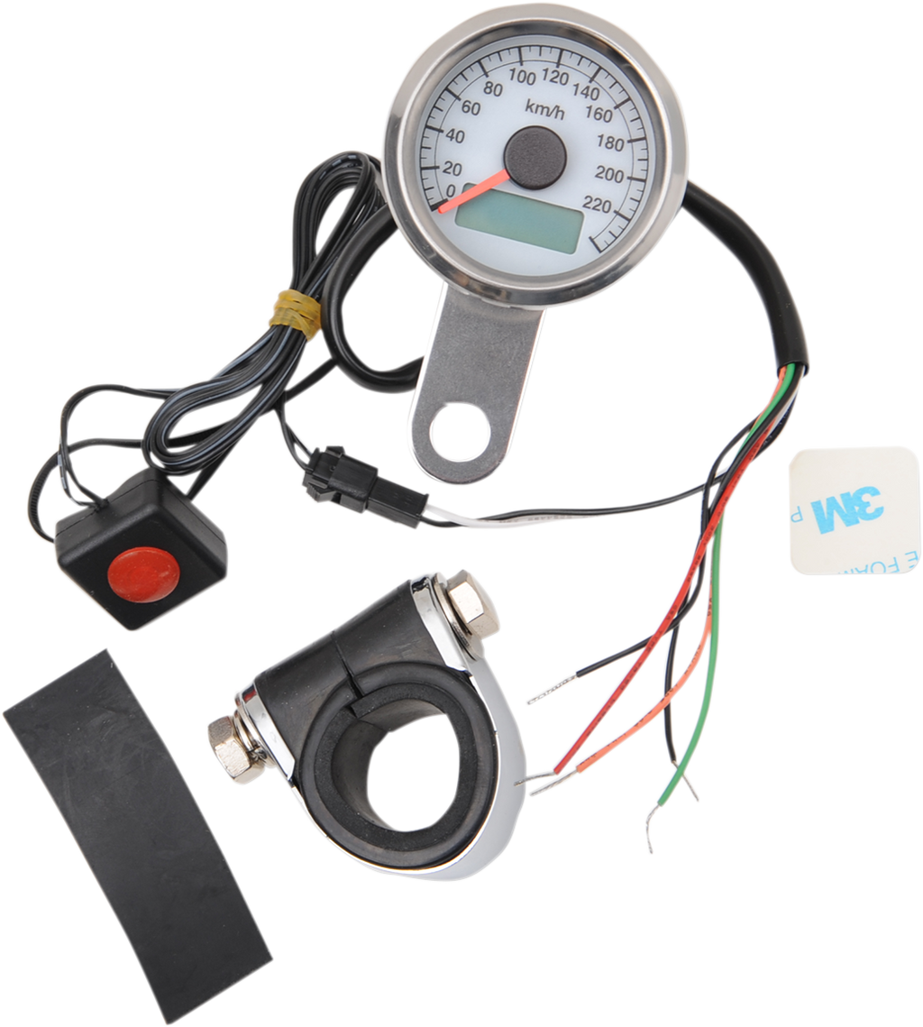 Programmable Mini Electronic Speedometer with Odometer/Tripmeter