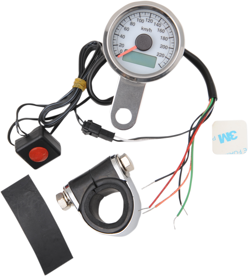 Programmable Mini Electronic Speedometer with Odometer/Tripmeter