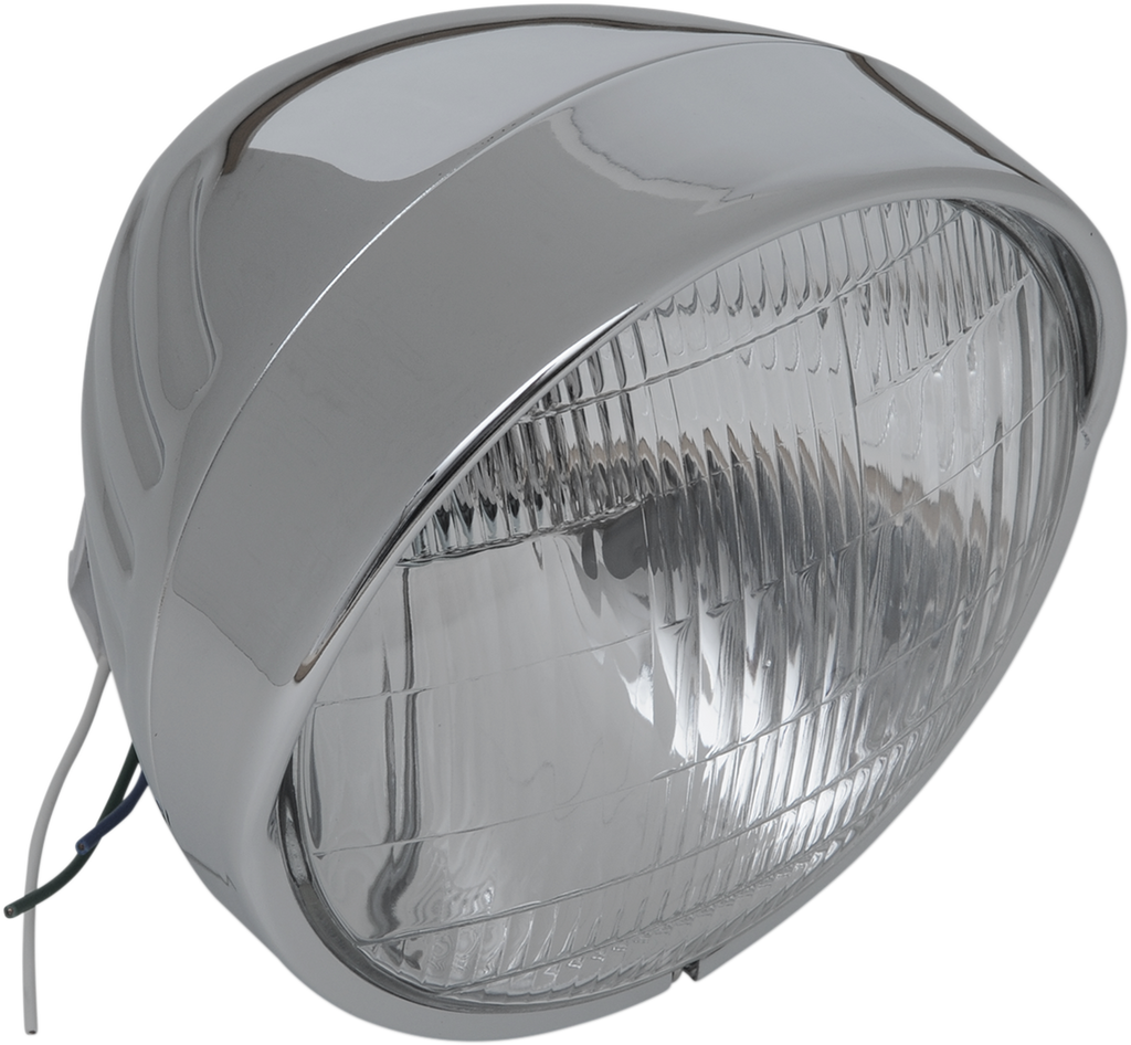 Chrome Custom Springer-Style Headlight Assemblies