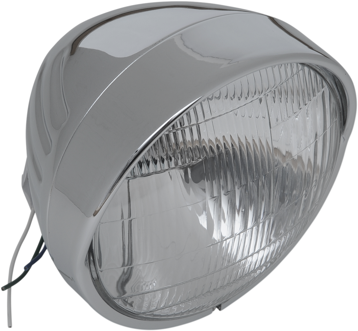 Chrome Custom Springer-Style Headlight Assemblies