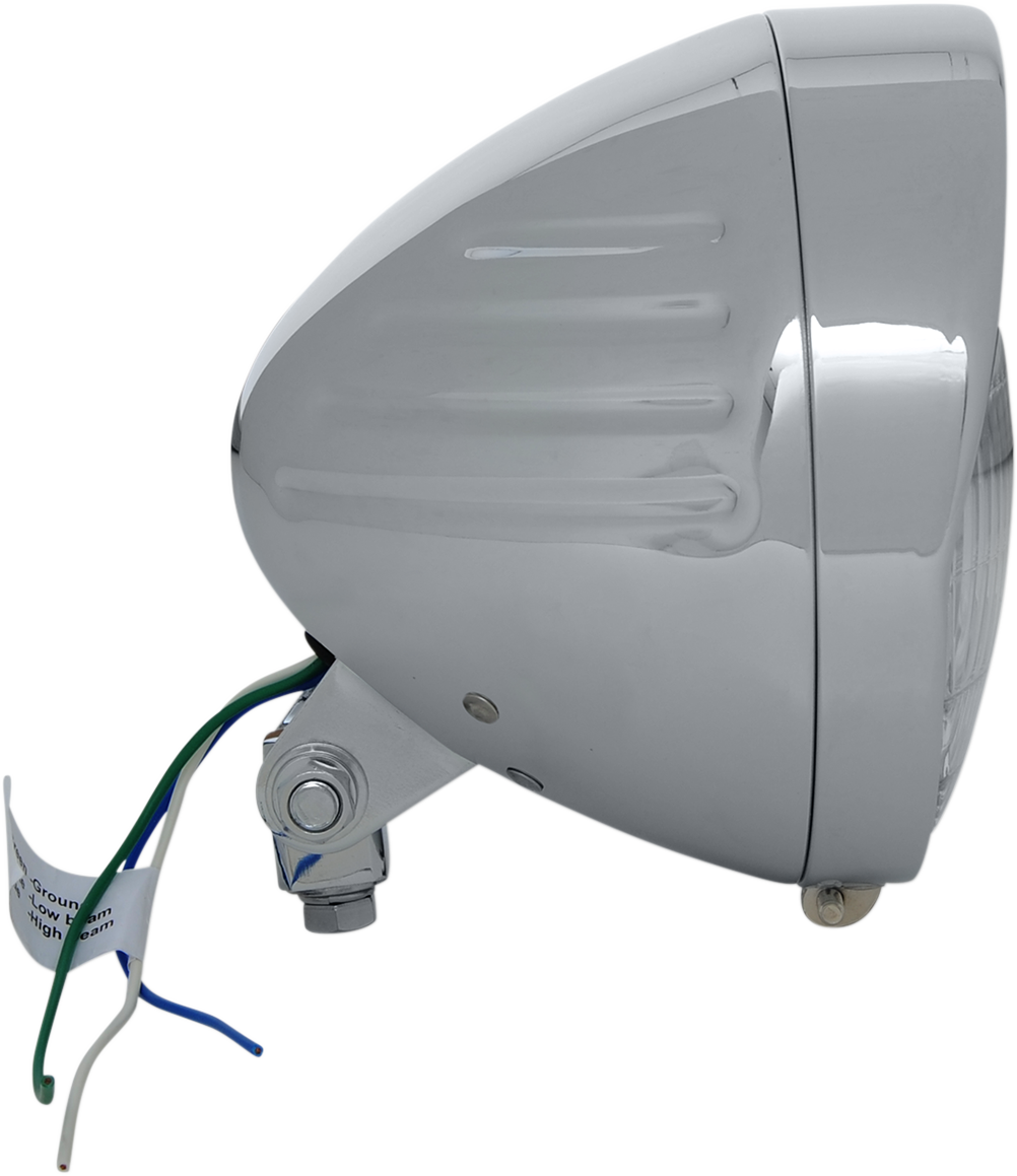 Chrome Custom Springer-Style Headlight Assemblies