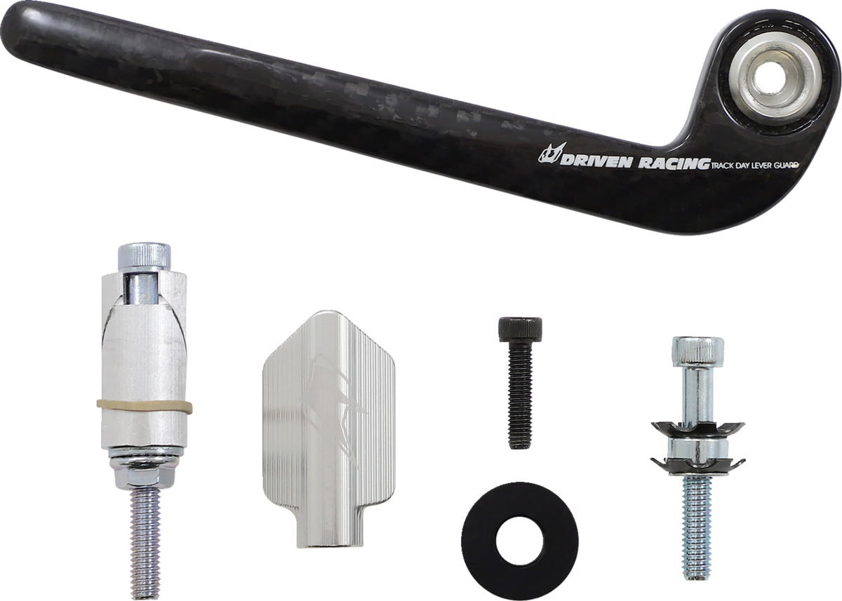 Driven Racing Trackday Lever Guard - Carbon Fiber - Clutch - Silver DCTDLG-2-SL