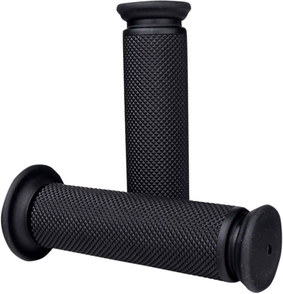 Driven Racing Diamond MX Grips - Closed Ends - Black D637BK