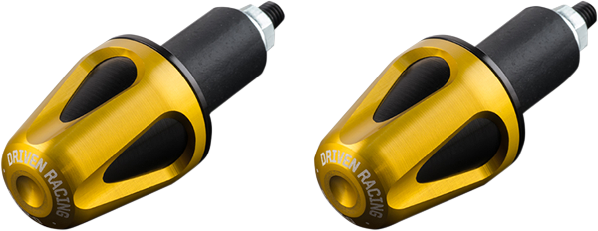 Driven Racing D-Axis Handlebar End - Gold/Black DXB-GD