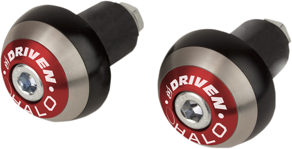 Driven Racing Halo Handlebar End - Red DHBEW-RD