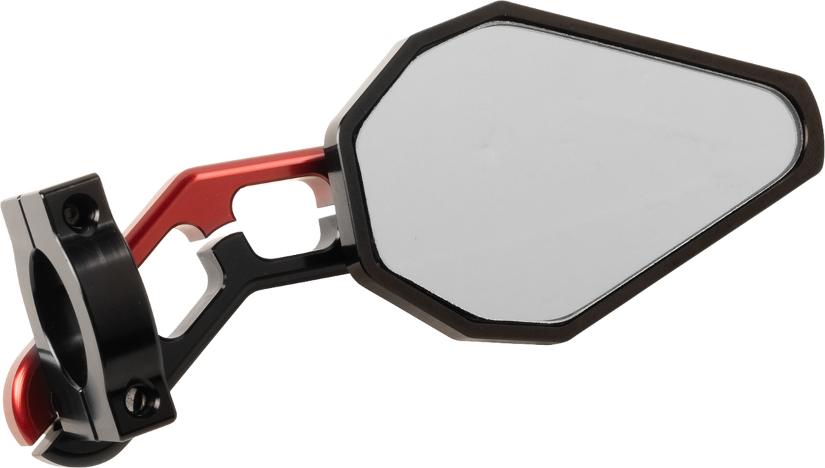 Driven Racing Mirror - D-Axis - Side View - Hexagon - Red - Each DXM-RD