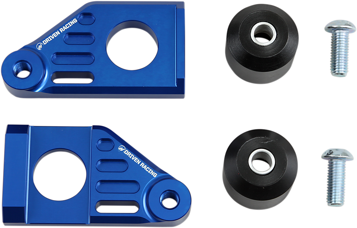 Driven Racing Axle Block Sliders - Blue - Suzuki DRAX-119-BL