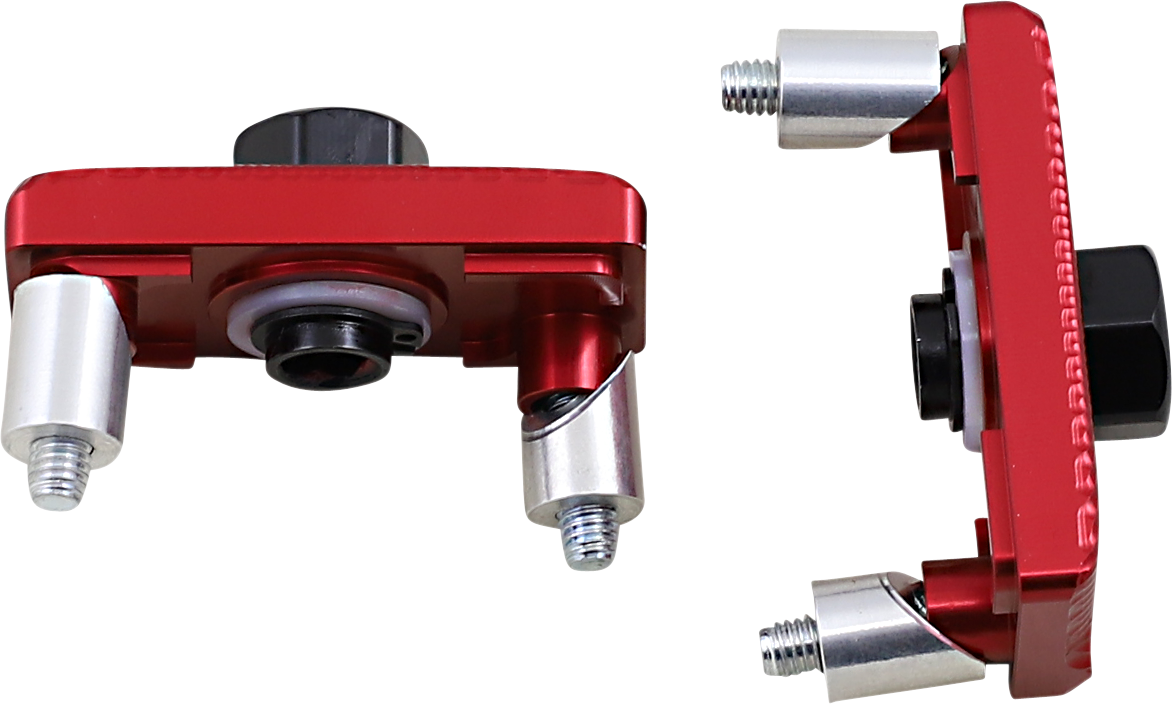 Driven Racing Captive Axle Block Sliders - Red - Kawasaki DRCAX-201RD