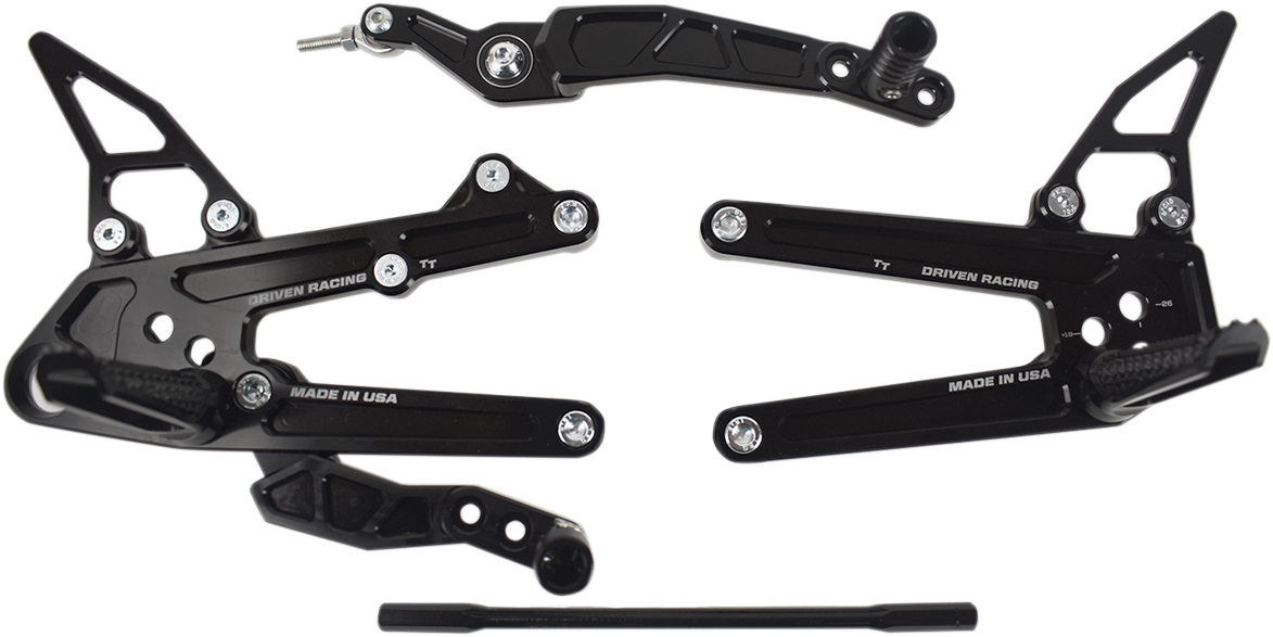 Driven Racing TT Rearset - R6 DRP-730-BK
